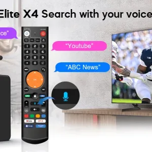 Magabox Elite IPTV X4 Smart TV Box 8k voice remote