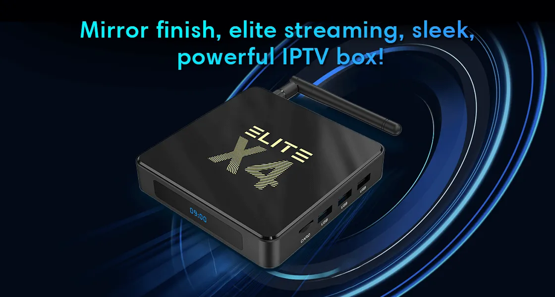 Smart-TV Streaming Box in 8k IPTV X4 Smart TV Box with 8k voice remote